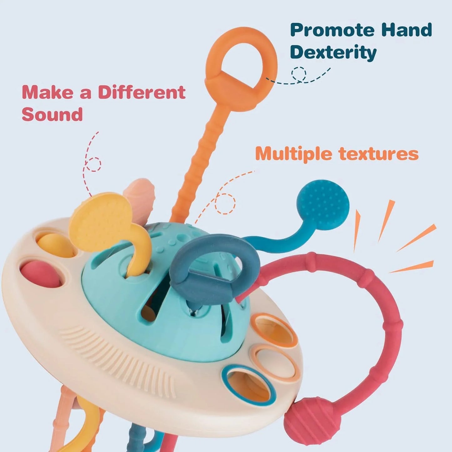 Montessori Pull-String Fidget Sensory Toy