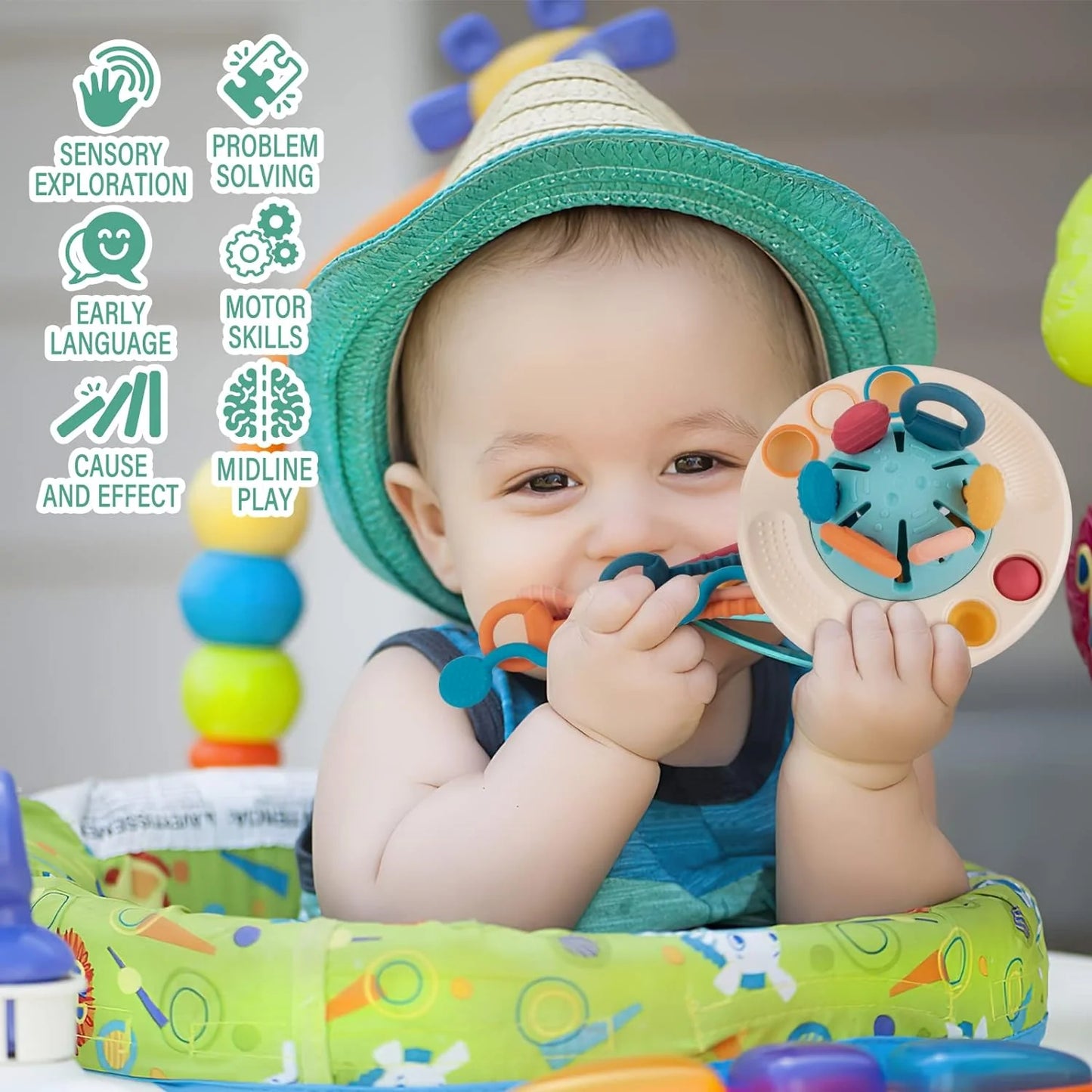 Montessori Pull-String Fidget Sensory Toy
