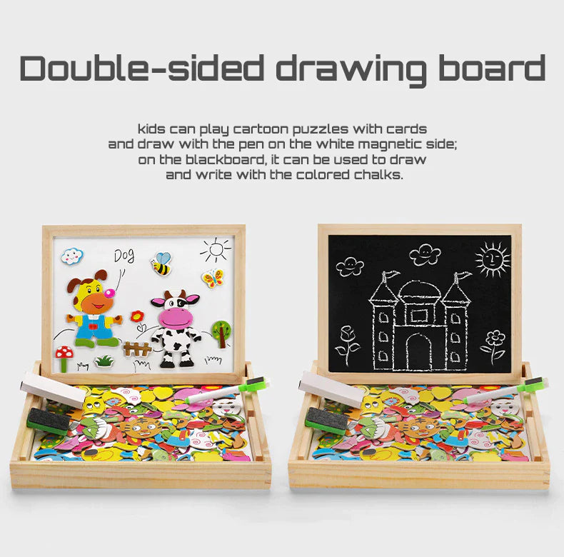 Montessori Wooden Magnetic Chalkboard