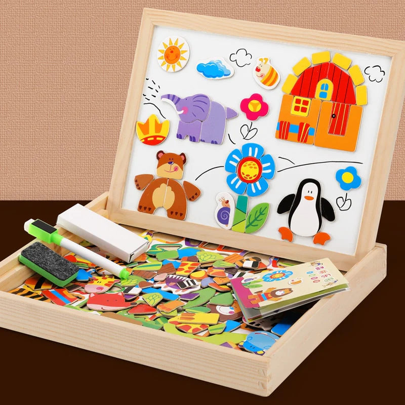 Montessori Wooden Magnetic Chalkboard