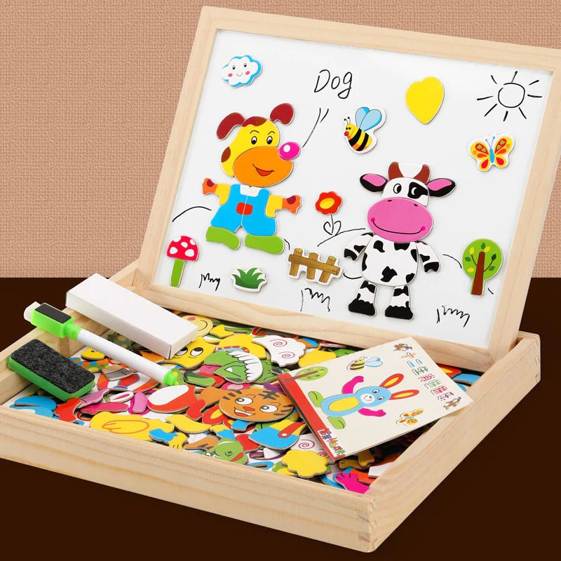 Montessori Wooden Magnetic Chalkboard