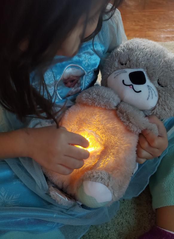Breathing Teddy Bear Gentle Sound & Light for Babies