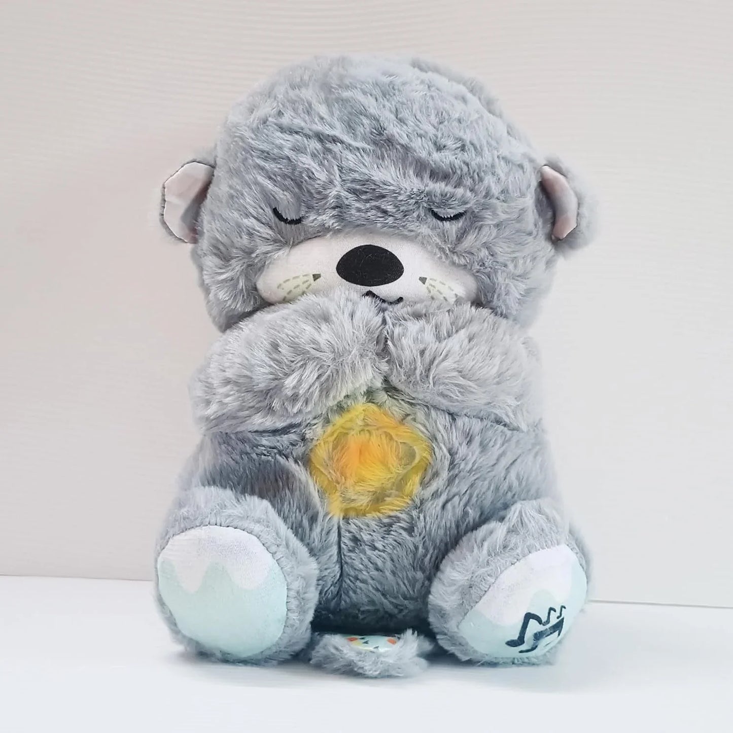 Breathing Teddy Bear Gentle Sound & Light for Babies