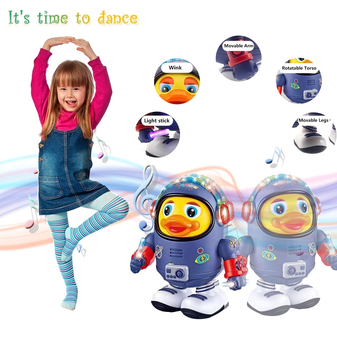 Dancing Space Duck Toy