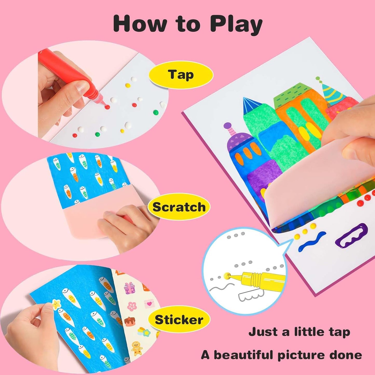 Dotty Magic Scratch Art Kit