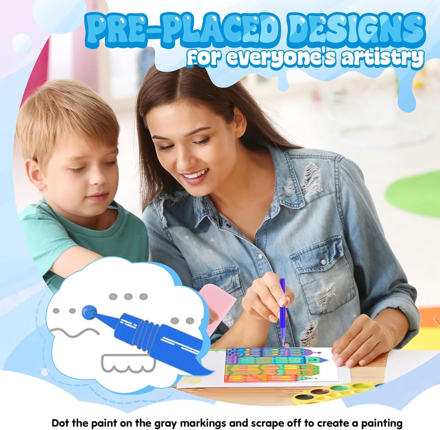 Dotty Magic Scratch Art Kit