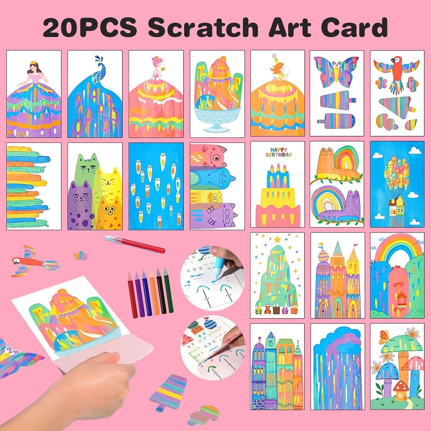 Dotty Magic Scratch Art Kit